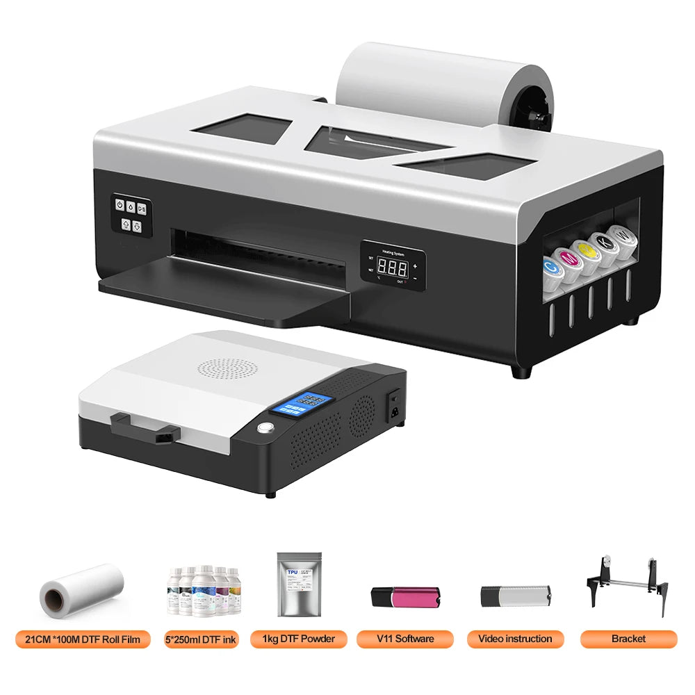 A4 DTF Printer Impresora A4 L800 DTF Printer Direct Film Printer Textile Fabric T-shirt Printing Machine for All Textile Fabric