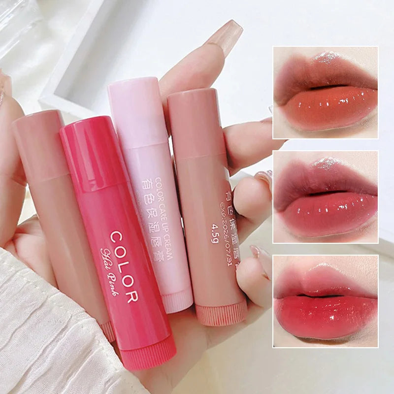 HAIPINK 3-Piece Set Tinted Moisturizing Lip Balm - Hydrating, Fade Lip Lines, Prevent Chapping