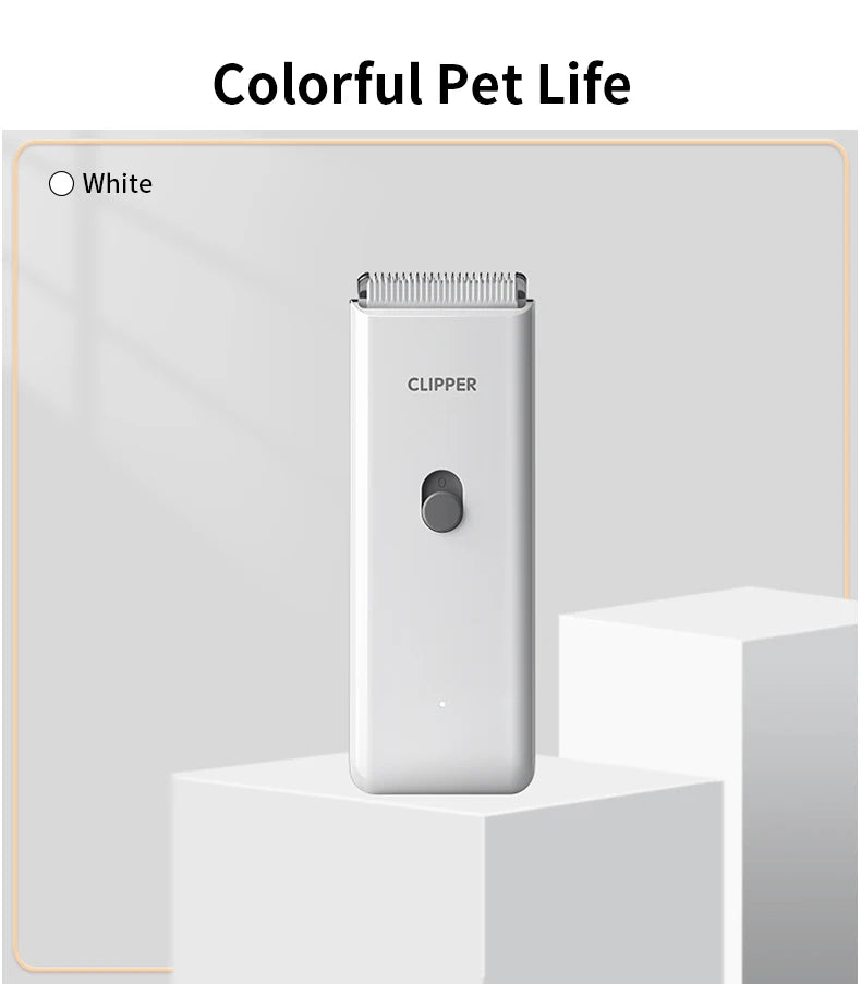 Pet Hair Clippers for Cats Dogs, Low Noise Waterproof Wireless Grooming Trimmers for Pet Salon, Optional Replacement Blades