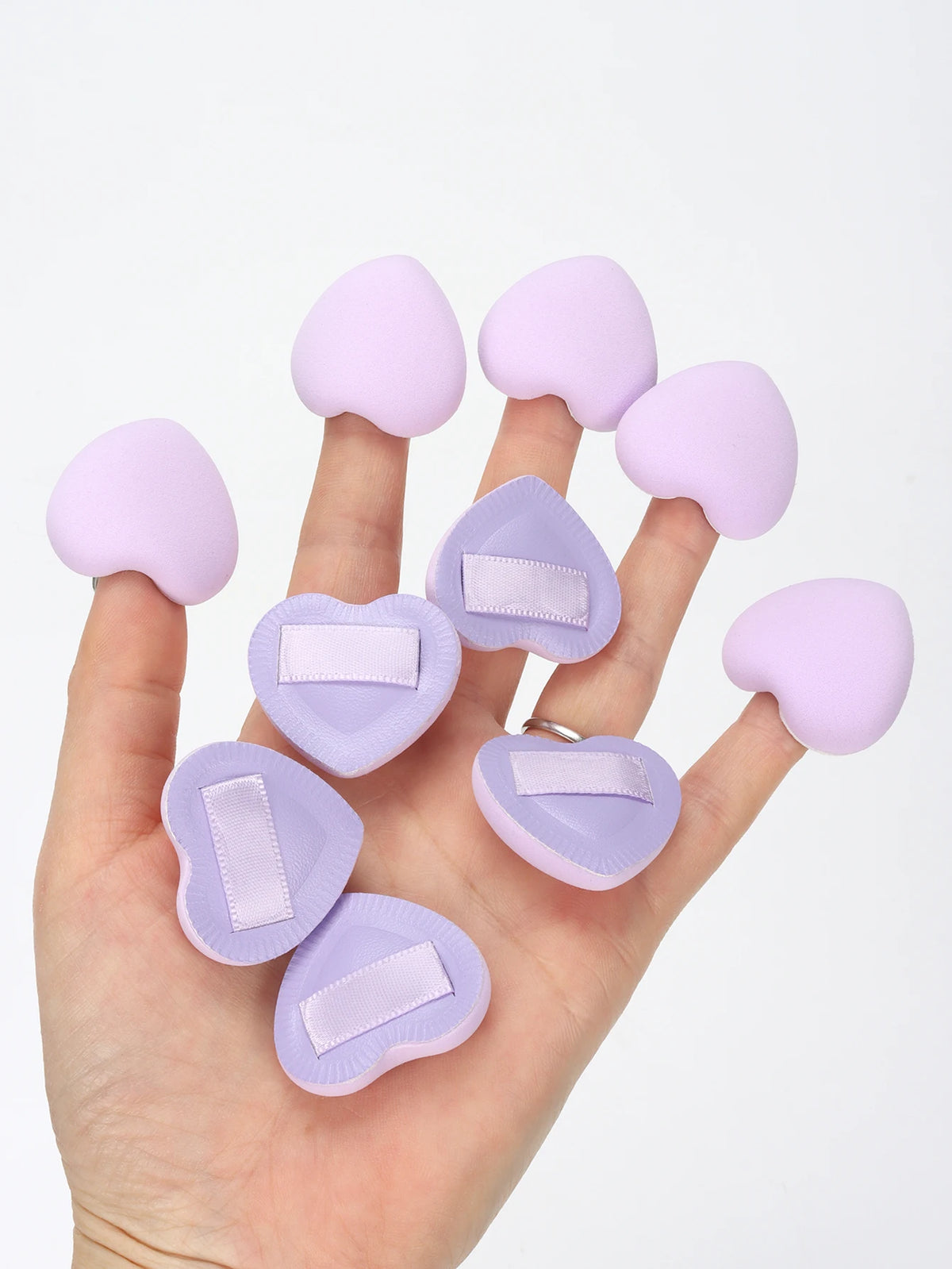5/10/20Pcs Super Soft Cotton Candy Makeup Puff Necessary Wet Dry Use Air Cushion Powder Puff Multifunction Portable Makeup Sponge