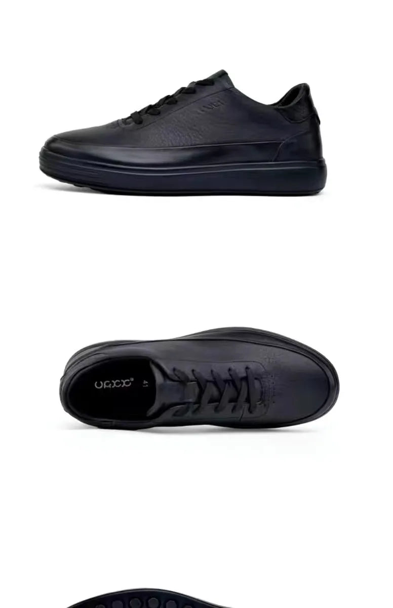 High Quality Men's Genuine Leather Shoes Summer Comfortable Sneakers Fashion Men Shoes Soft Leather Versatile Skateboard Shoes