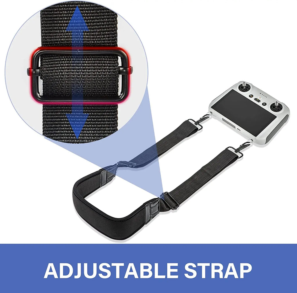 For DJI RC Remote Controller Lanyard for DJI Mini 4 Pro/Air 3/Mini 3/Mavic 3 DJI RC/RC 2/RC Pro Adjustable Neck Hanging Strap