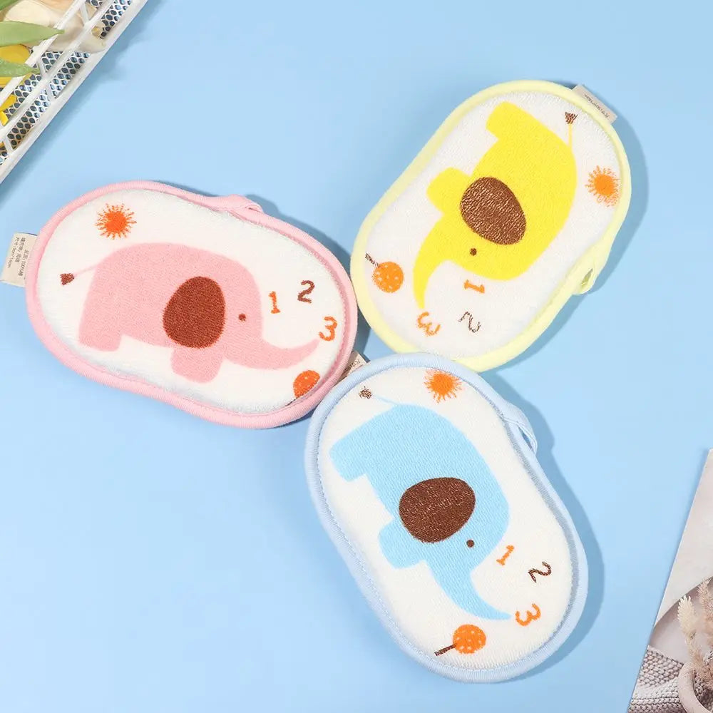 1PC Elephant Pattern Bath Sponge Comfortable Soft Towel Infant Children Rub Baby Rubbing Body Wash Sponge Bathroom Accessories