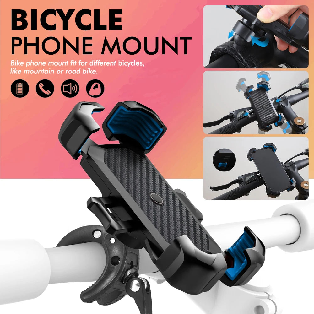 Motorcycle Mobile Phone Holder – 360° Rotating, Non-Slip, Adjustable Bicycle Mobile Phone Holder and Navigation Mount