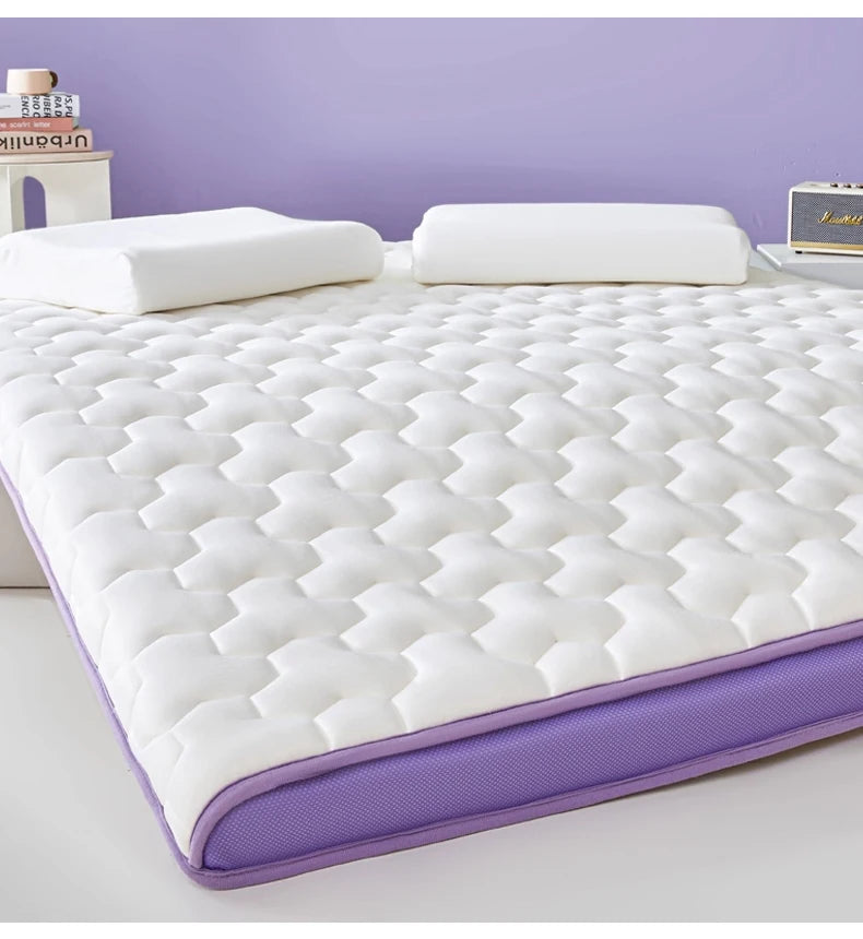Double Foldable Memory Foam Latex Tatami Mat for Students Dormitory – Elastic Cushion Sleeping Mattress, Home Use, Single and Do