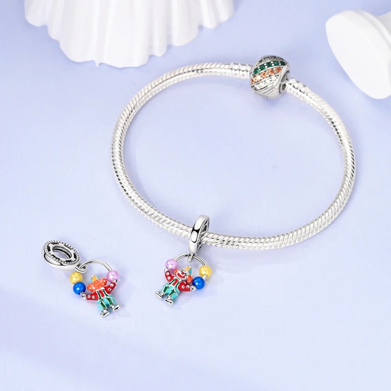 New Original Charm Beads 925 Sterling Silver Butterfly Hot Air Balloon Dangle For Bracelet Women Girl Fine DIY Jewelry Gift