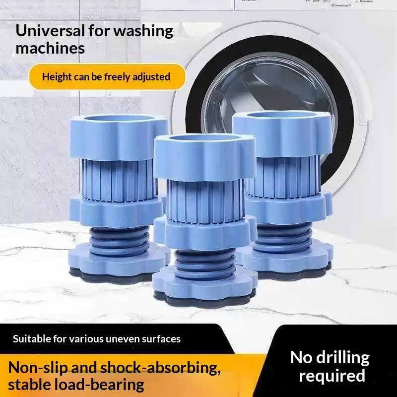 ⚑4Pcs Adjustable Anti-Vibration Washing Machine Feet Pad Noise Reduction Waterproof Refrigerator Base Pad Support Stands