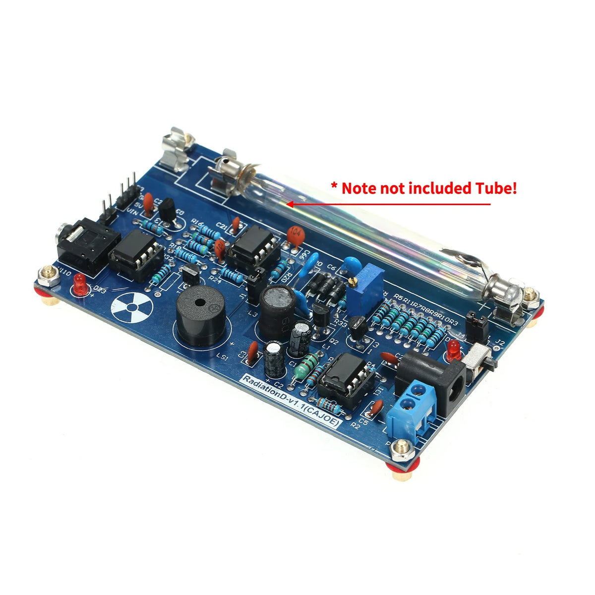 Assembled Radiation Detector System, DIY Miller Tube Tube Nuclear Radiation Detector Geiger Counter Kit Module Experimental Modu