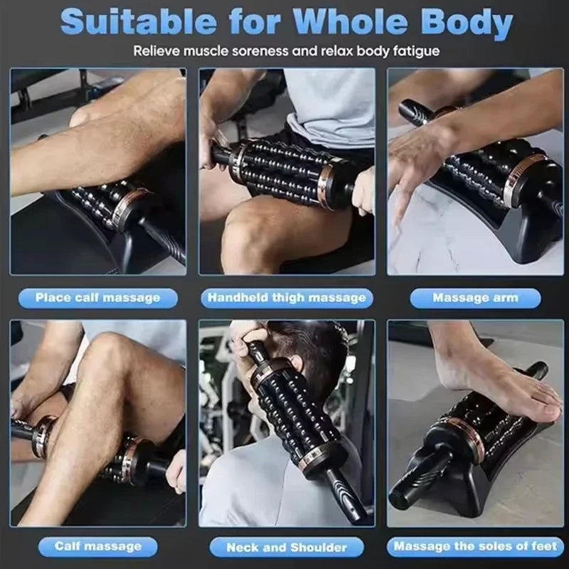 2026 New Arrival Hand Held Massager for Muscles Rolling Percussive Massager Powered Muscle Roller Massager Whole Body Relief