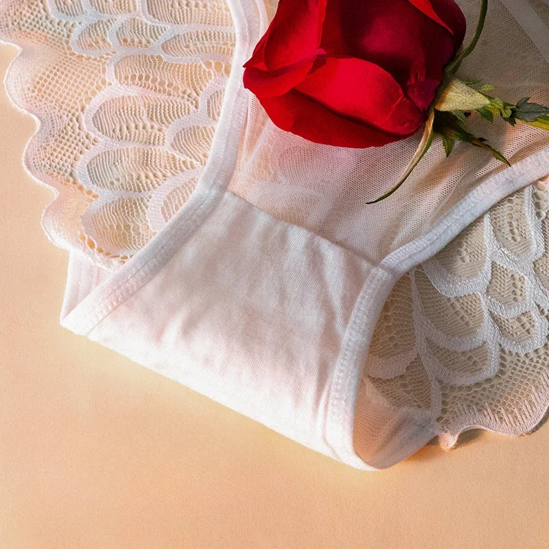 Women's Panties  Thin Lace Hollow Mesh Low Waisted Seamless  Triangle Panties Comfortable Underwear Hip Lifting