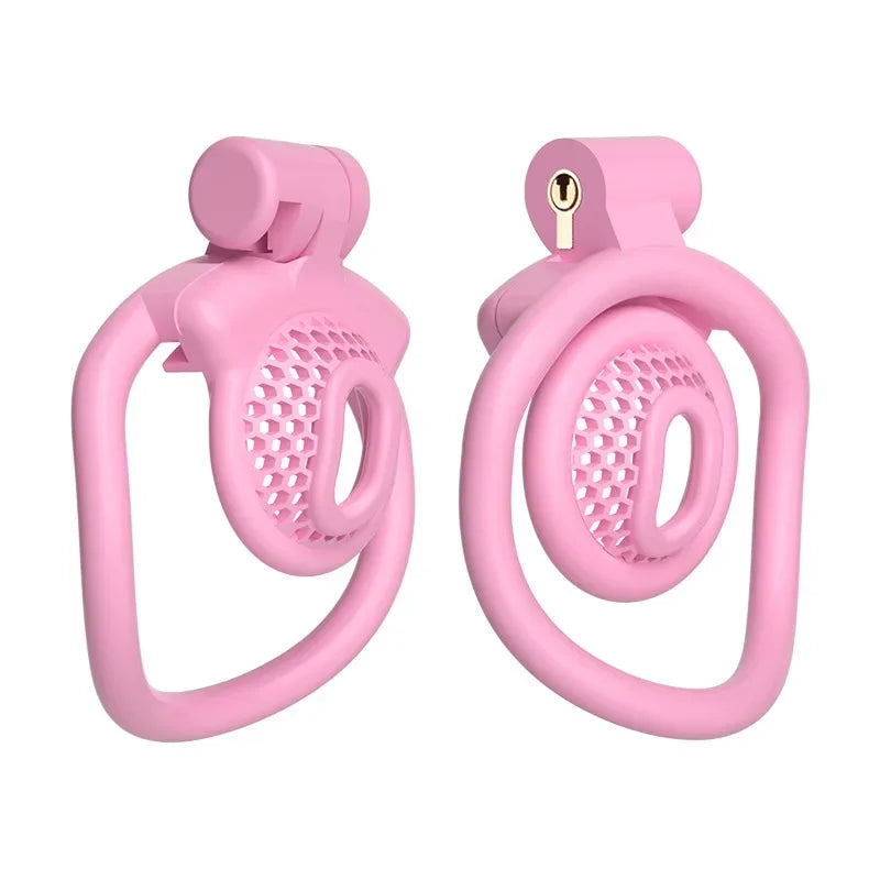 2025 New Upgrade Detachable Adjustable Snap Ring ABS Chastity Cage Men's CB Cock Cage SM Plastic Urethral Lock Device Penis Toys