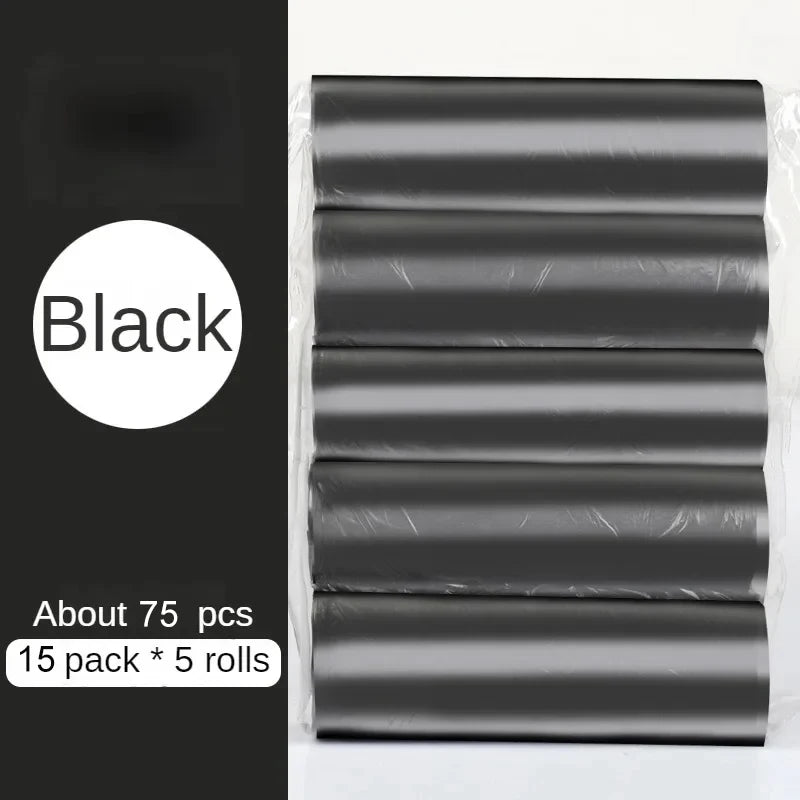 5 Rolls/pack Household Disposable Trash Pouch Small Trash Bags Kitchen Storage Garbage Bags Cleaning Waste Bag Plastic Bag