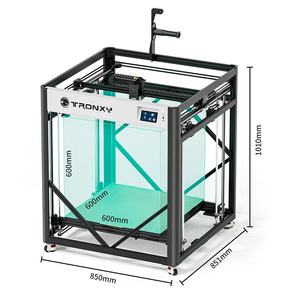 Tronxy VEHO-600 / PRO V3 Large Printing Szie 600*600mm 3D Printer Extrusion Profile Frame Structure Dual-axis Guide Railway