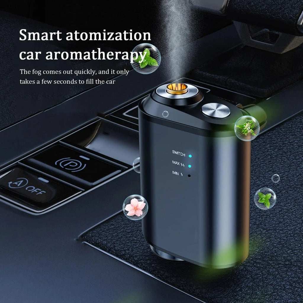 Car Mounted Intelligent Fragrance Spray Perfume Essential Oil Diffuser Humidifier Portable Car Bedside Fragrance Accessories