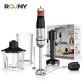 ROUNY 6-in-1 Multi-Purpose Immersion Hand Blender, Max 1500W Stick Blender with Stainless Steel Blades for Home and Kitchen