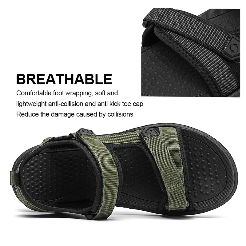 Comfortable Mens Sandals Summer Lightweight Casual Outdoor Beach Holiday Slippers Fashion Breathable Shoes Size40-45