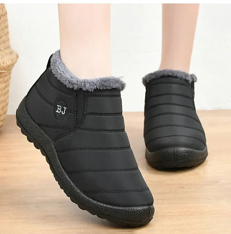 Waterproof Winter Boots for Women 2023 New Plush Snow Boots Women Ankle Boots Warm Black Couple Cotton Couples Platform Shoes