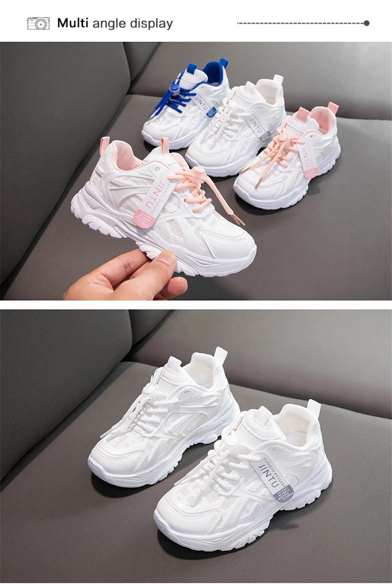 Size 26-36 Fashion Shoes Children Sneakers Sport Girls Shoes Child Rubber Leisure Trainers Kids Sneakers 2020 Brand Autumn Shoes