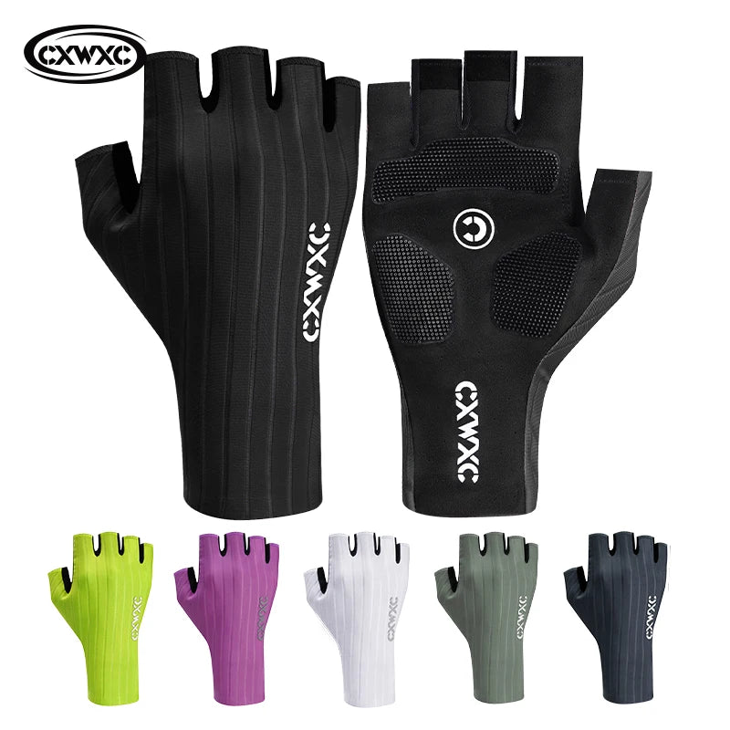 CXWXC Cycling Half Finger Gloves Men Women Breathable Anti-slip Glove Fitness Sport Training Gloves With Extended Wrist Guard
