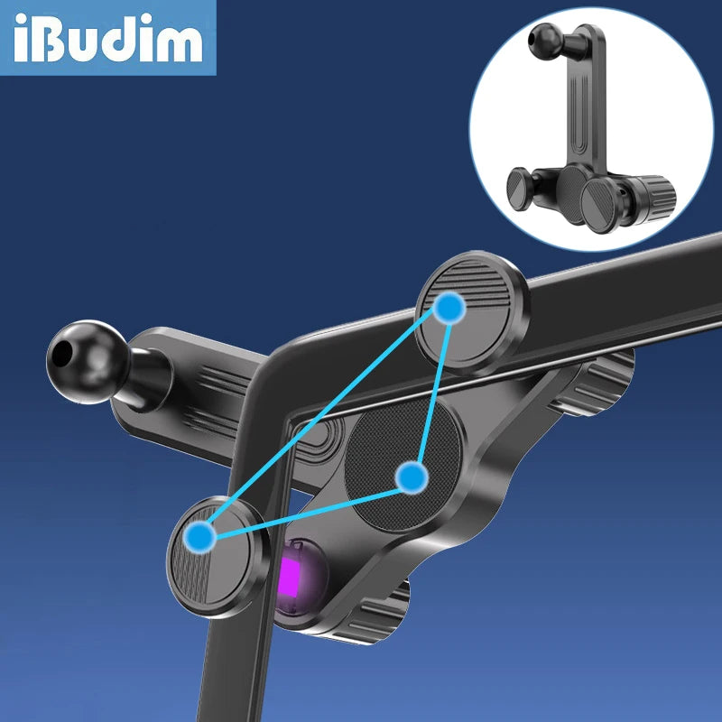 Acessórios de carro para suporte de telemóvel com cabeça esférica de 17 mm, base de montagem para ecrã da consola central do carro