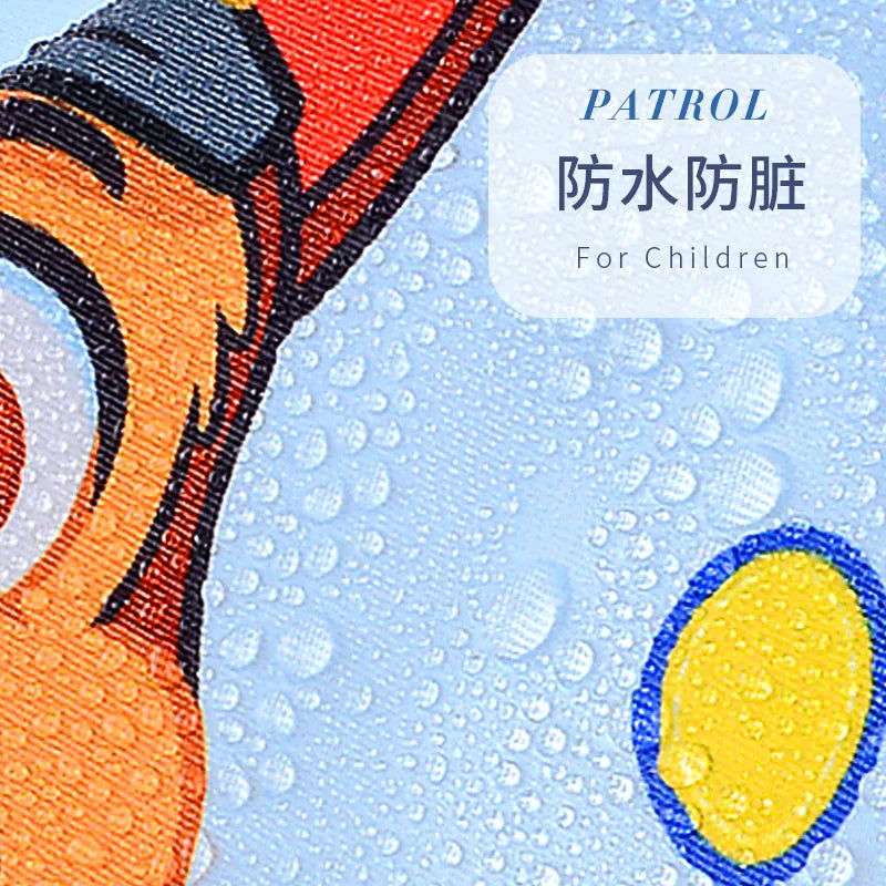 Genuine Paw Patrol Baby Bibs Colorful Cartoon Waterproof Bib Infant Eating Children Drawing Sleeveless Pocket Apron Self Feeding