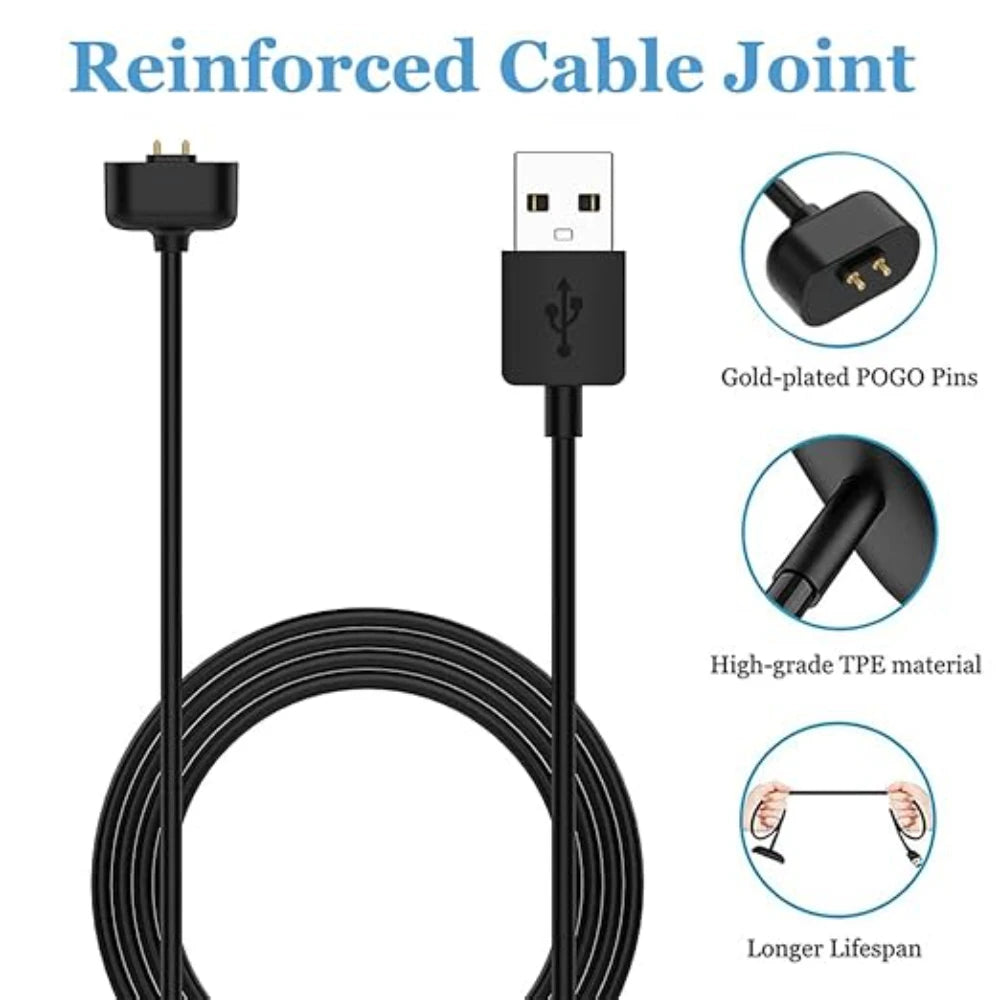 For Amazfit Band 7 Charger USB Charger Smart Watch Charger Replacement Charger 3.3ft