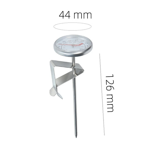 0℃ to100℃ Dial Thermometer for Coffee Pot Milk Frothing Jug Professional Cafe KitchenTemperature Measuring Tools
