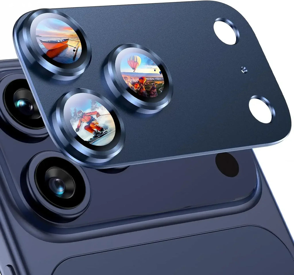 New style Metal Tempered Glass Lens Protector Full Cover Anti Scratch Back Camera Protective Film HD for iPhone 17Pro 17 Pro Max