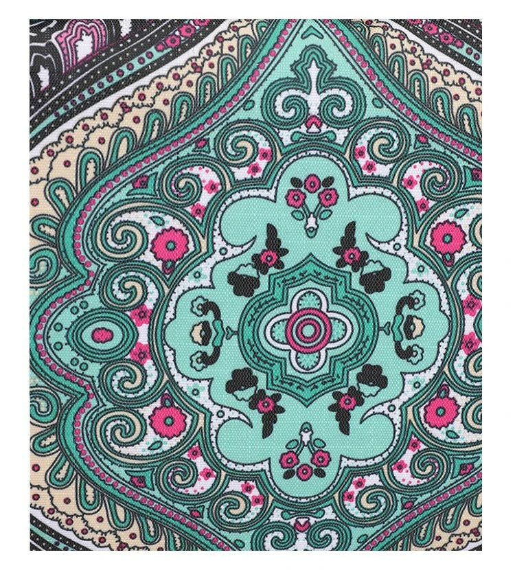 New Nylon Canvas Bag Large Bag Waterproof Shopping Bag Large Capacity Floral Shoulder Handbag Women Bag Mother Bag