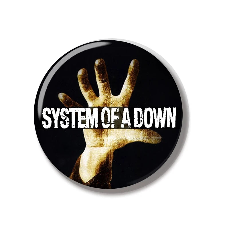 44MM Soad system down Band Pin Soft Button Pin Jewelry Creative Badge Cartoon Brooch Lapel Pin Bag Backpack Hat Decoration