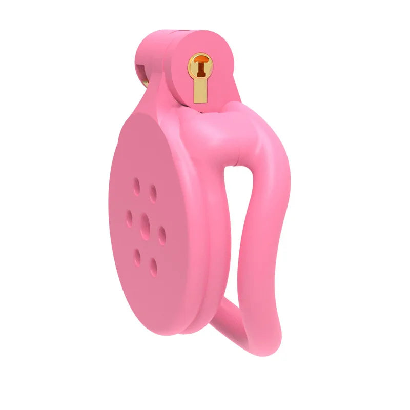New Male Pink Flat Cage 3D Printed Abstinence Anti-Escape Chastity Device Arc/Flat Two Styles Sissy Hidden Underbelly Cock Sexy