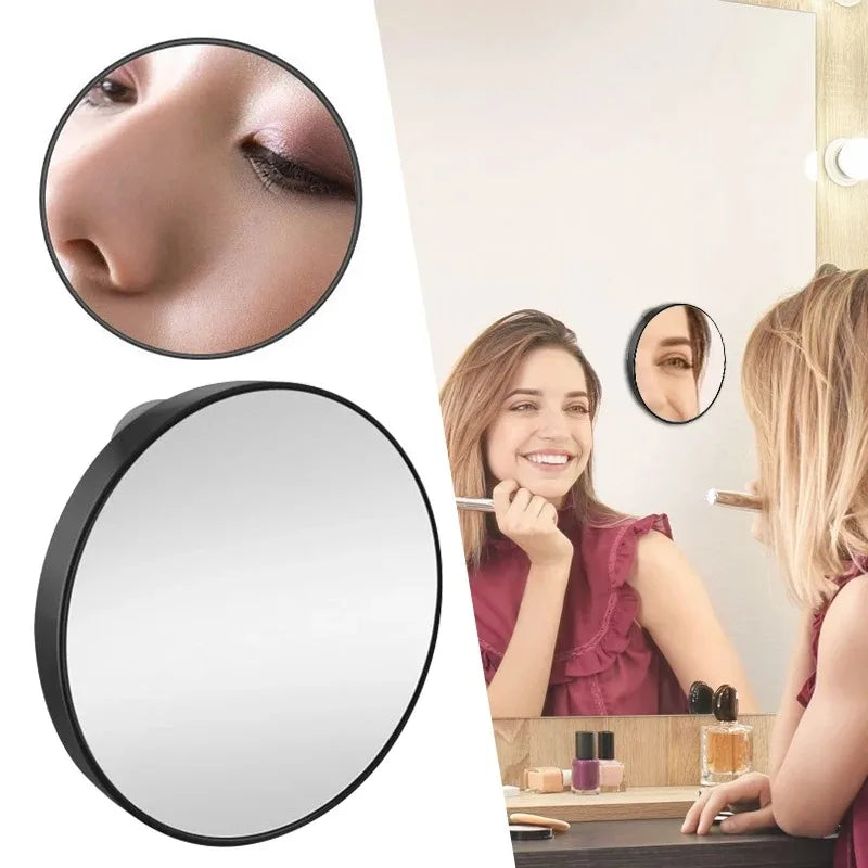 40x Powerful Suction Cup Magnifying Glass - 3.5" Travel Makeup Mirror for Blackhead Removal, Acne Extraction, Eyebrow & Eyelash