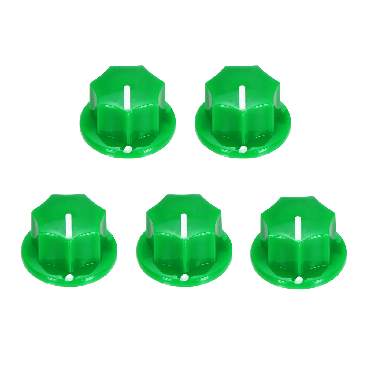 5/10Pcs ABS and Copper Potentiometer Knobs 1/4" Volume Tone Control Top Hat Knob for Guitar Instruments Audio Mixer Amplifier