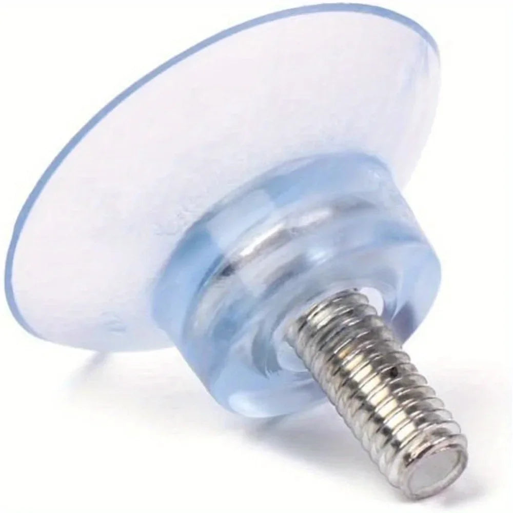 10Pcs M6 Environmentally Friendly PVC Transparent Suction Cups with Screws Replacement Parts for Glass Table Top Suction Cups