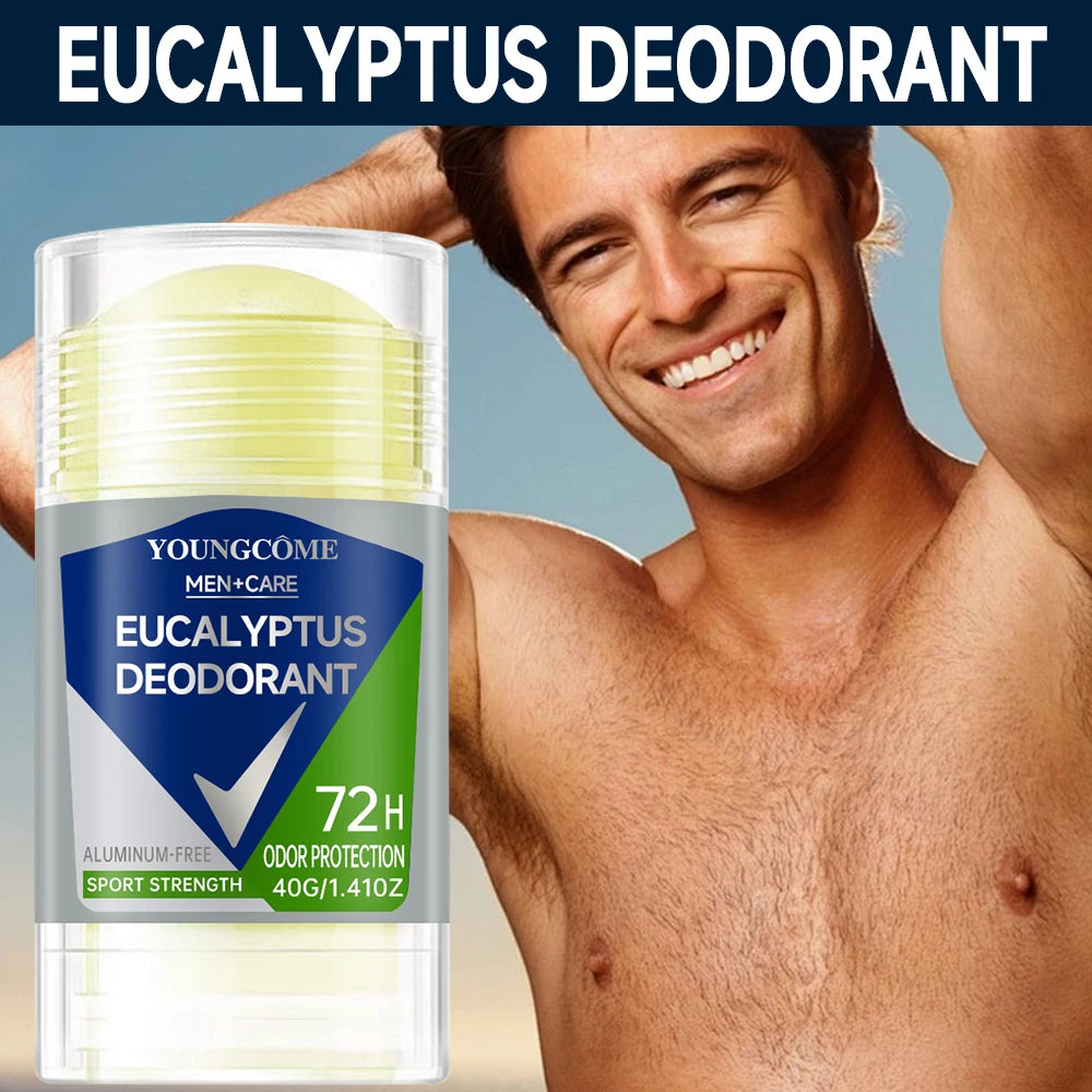 Deodorant for Men Roll-on Bottle Reduce Sweating Odor Remover Underarm Body Deodorant Stick Fast Dry Lasting Portable Refresh
