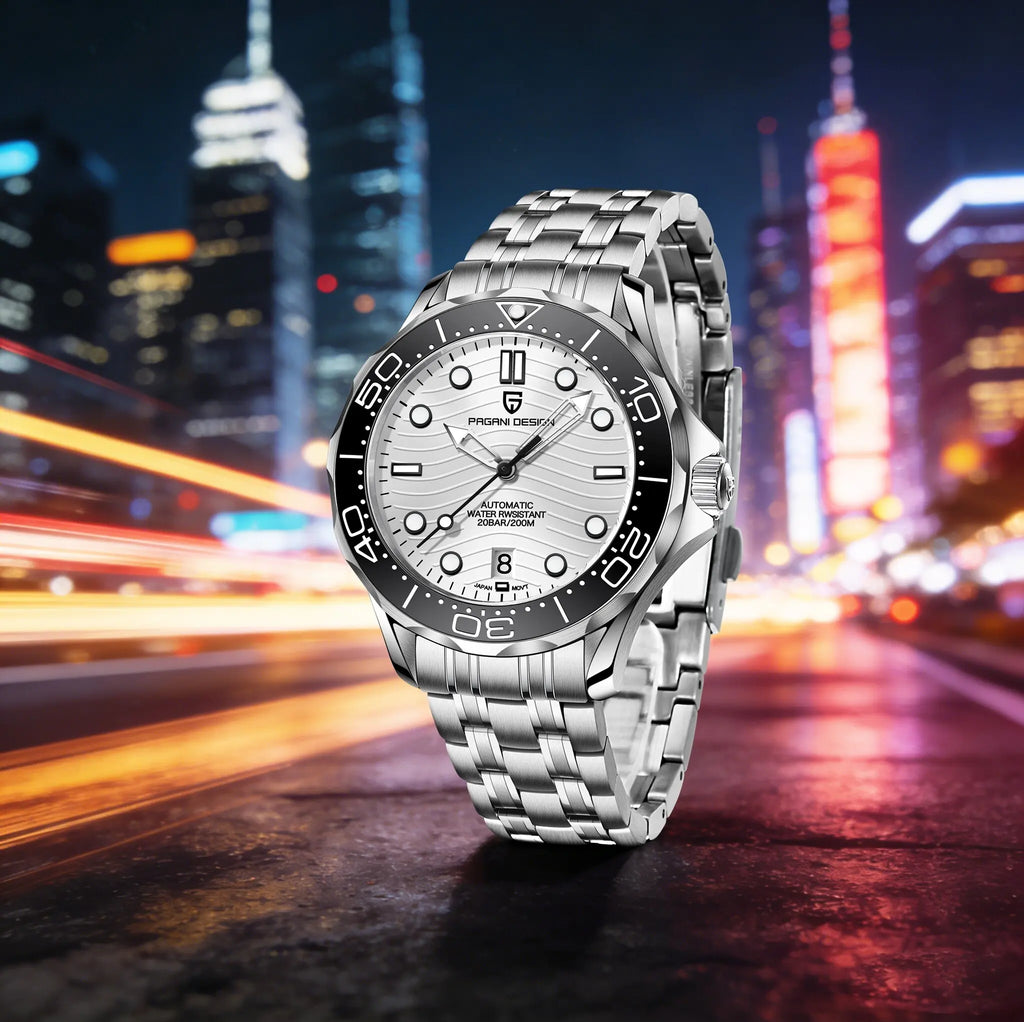 PAGANI DESIGN Men's Automatic Mechanical Watch Exclusive Customization Limited-Edition Luminous Sapphire Mirror Reloj De Buceo