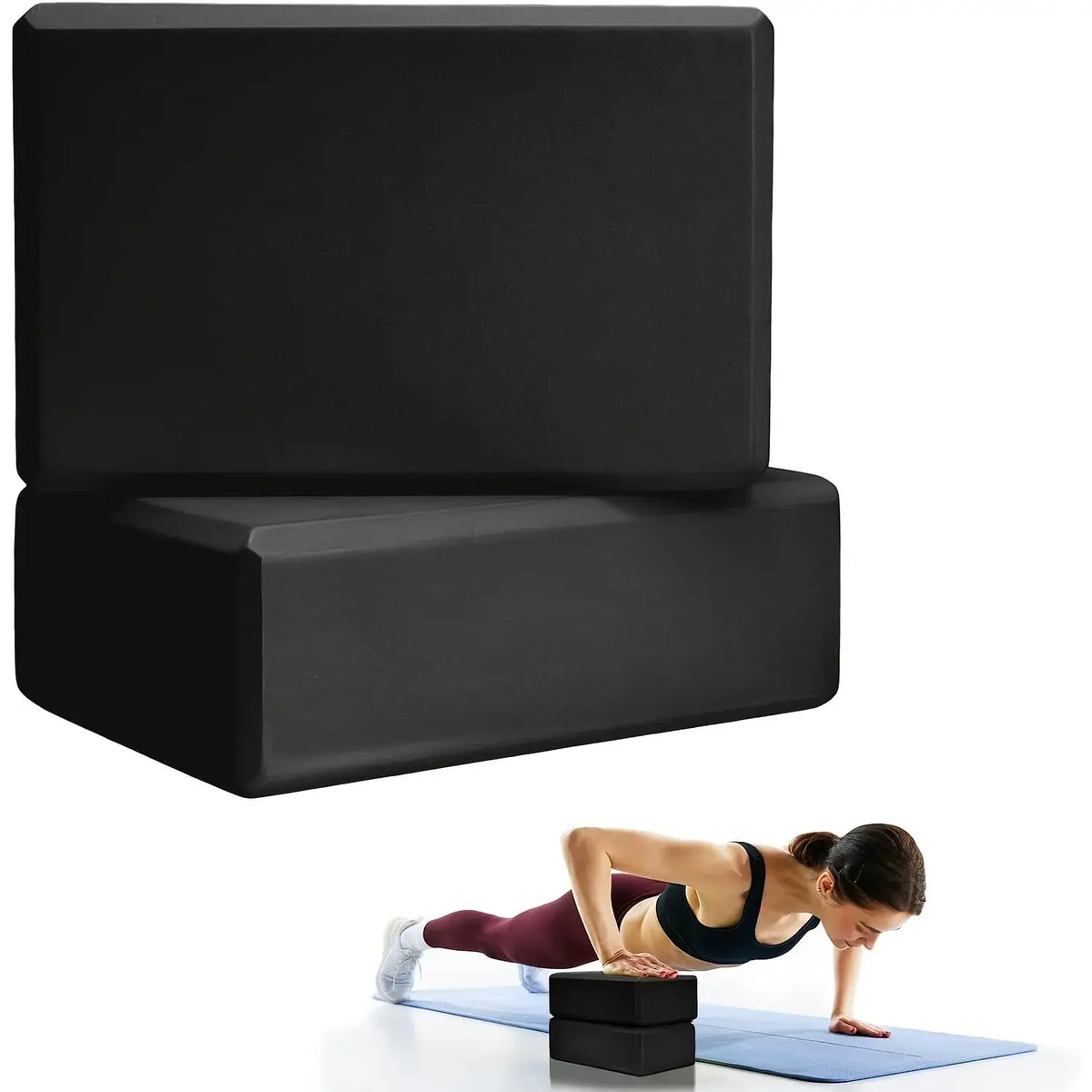 2/3/4PCS Yoga Blocks Made from High-Density Foam Lightweight Supportive And Odor-Free - Essential Yoga Belt Yoga Gear for Women