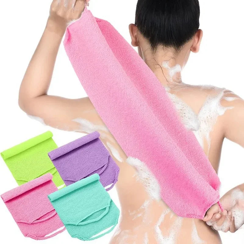 Beauty Skin Exfoliating Cloth Washcloth Japanese Body Wash Towel Nylon Bath Towel Skin Polishing Towel Body Back Scrubber Tool