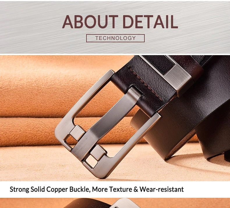 Plus Size 140 150 160 170cm Belt Male Fashion Men's Luxury Designer Cowskin Belts for Jeans Genuine Leather Pin Buckle Belt