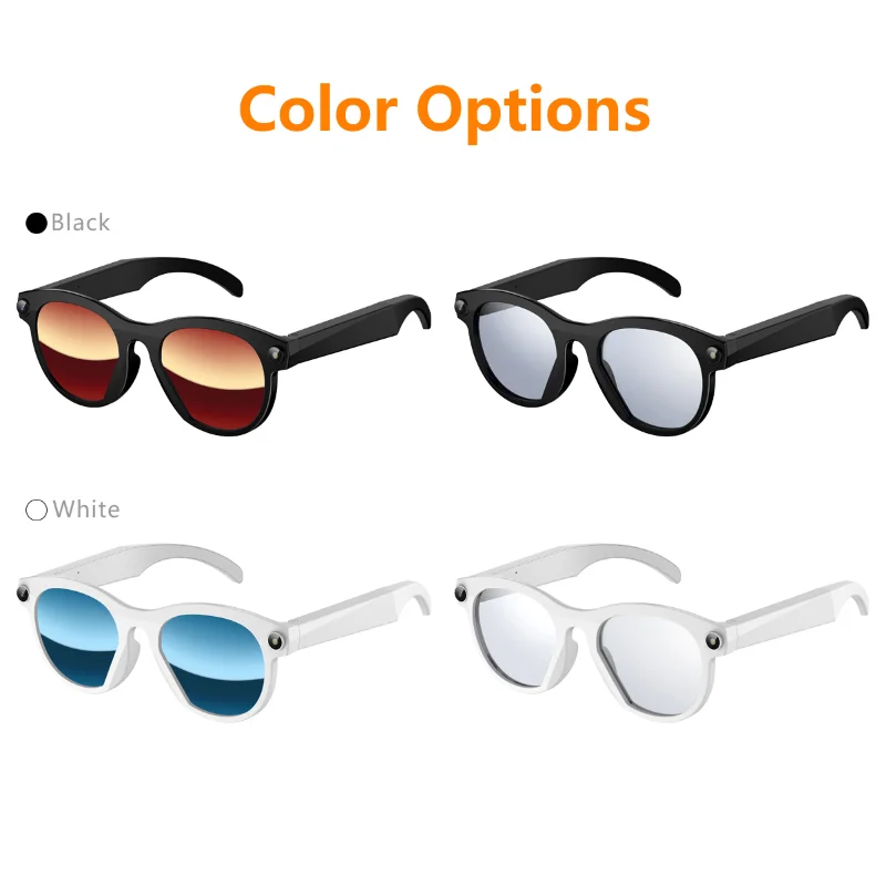 New Smart AI Glasses 500W Shooting Camera HD Photo Video Voice Call Translation Waterproof Bluetooth AI Motorcycle Glasses ﻿