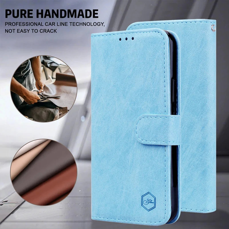 Magnetic Flip Leather Cover Wallet Case For Motorola Moto G Play Power Stylus 2021/2022/2023/2024 Edge 30 40 50 Neo Lite Pro