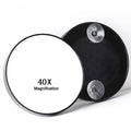 40x Powerful Suction Cup Magnifying Glass - 3.5" Travel Makeup Mirror for Blackhead Removal, Acne Extraction, Eyebrow & Eyelash