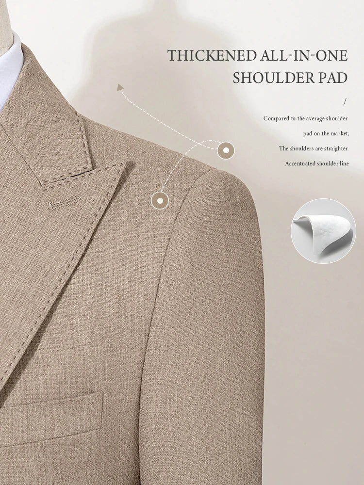ST Cassy New 2 Buttons on Suit Modern Design Mens Office Wear Blazer Coustime Homme Luxe Bead Edge Craftsmanship
