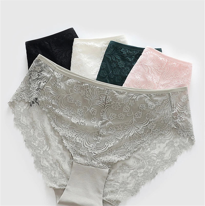 Underwear women cotton ropa interior femenina oversized lingerie lace soft calzones para mujer elegant seamless sexy panties new