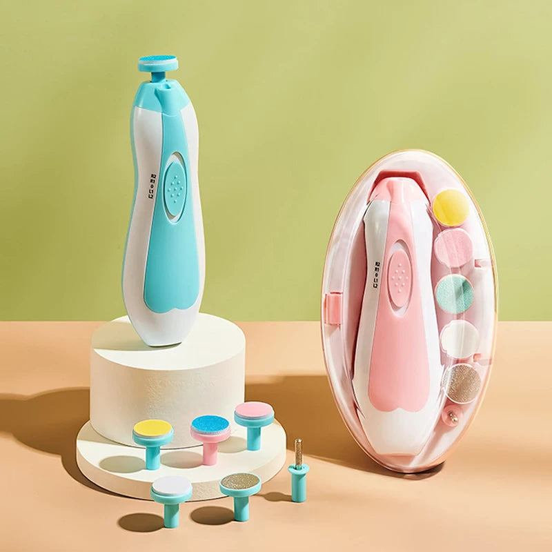 Multifunctional Electric Baby Nail Trimmer Baby Nail File Clippers Toes Fingernail Cutter Trimmer Manicure Tool Set Baby Care