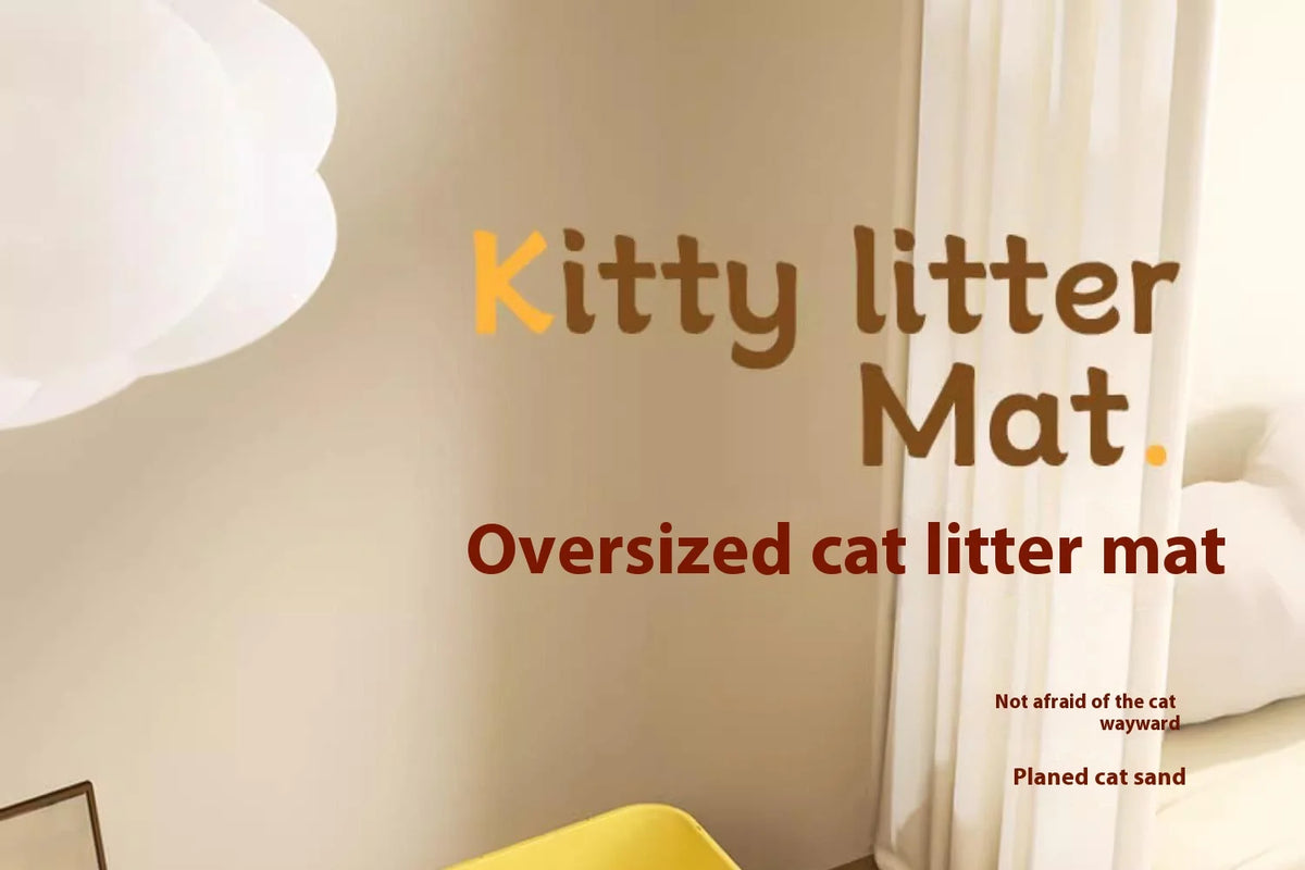 Extra Large Cat Litter Mat Heavy Duty Waterproof 2 Layer Non Slip Washable Pet Floor Protector Litter Box Sand Stopper