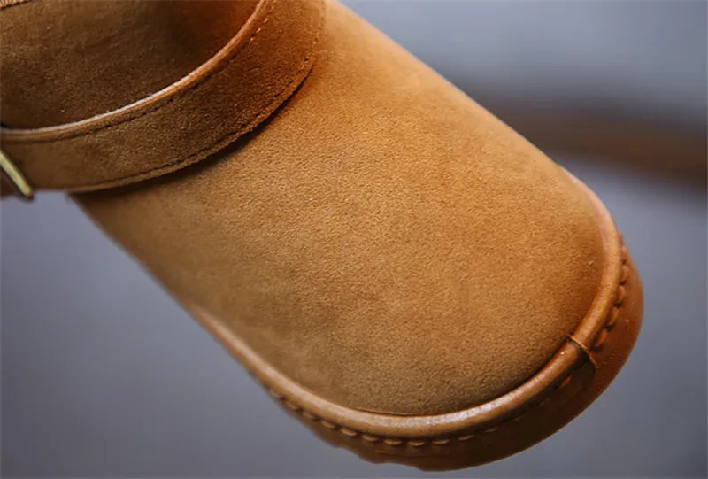 Fashion Children Casual Shoes Girls Boys Cotton Snow Boots Warm Kids Boots Boy Winter Cotton Shoes Sneakers ботинки мартин