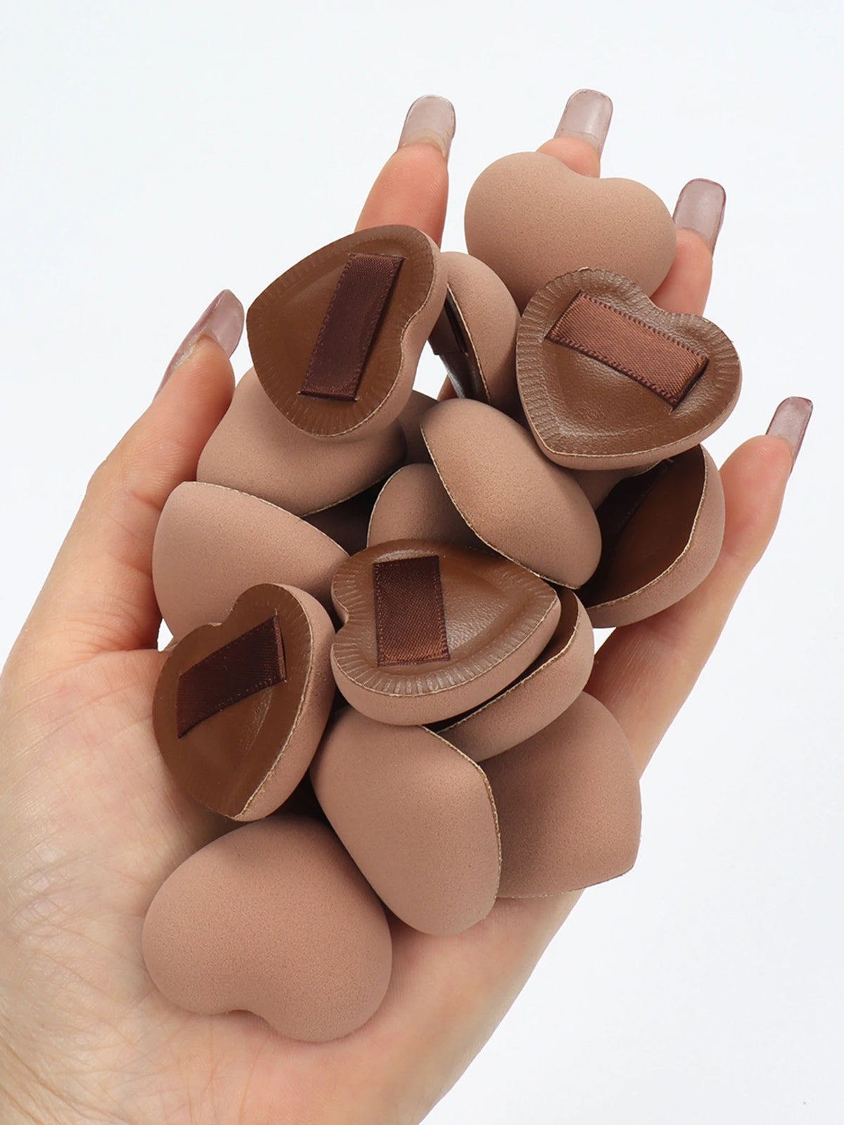 5/10/20Pcs Super Soft Cotton Candy Makeup Puff Necessary Wet Dry Use Air Cushion Powder Puff Multifunction Portable Makeup Sponge