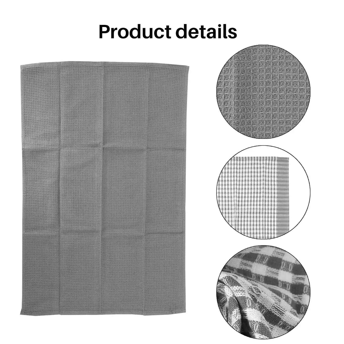 Classic Kitchen Towels 100% Natural Cotton The Best Tea Towels Dish Cloth Absorbent and Lint-Free Machine Washable 18 x 25 In