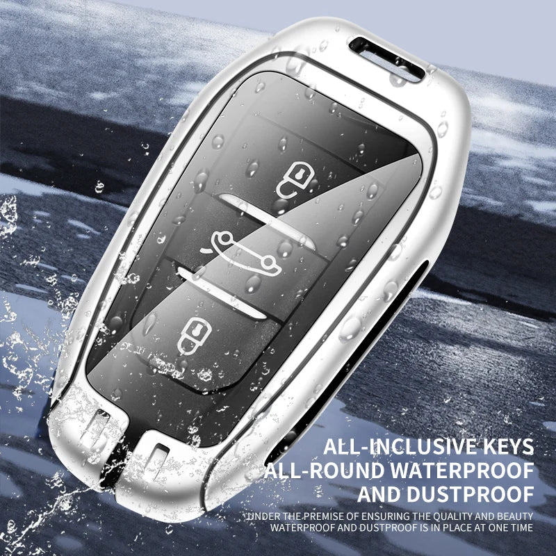 Zinc Alloy Car Key Case Cover Shell for DS DS7 DS5 DS6 DS9 New Energy DS4 Dias Protective Key Chain Bag Keyless Auto Accessories